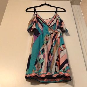 Trina Turk swim cover up. Multi colored 100% rayon